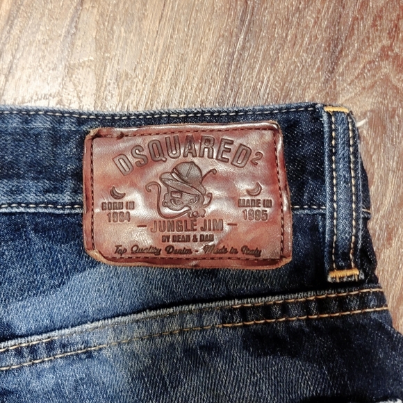 Dsquared2 Camo Jeans. Jungle Jim Blue. Size 32. Italian 48 - Picture 7 of 14